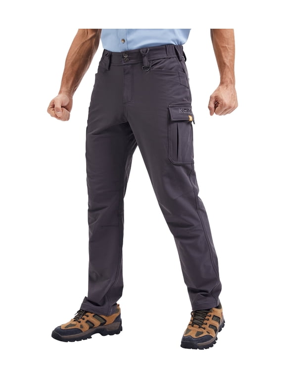 Men's Work Pants - Technical Workwear, Water Resistant, Lightweight, Multi-Pocket with 4-Way Stretch