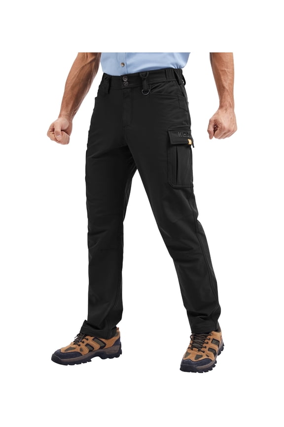 Men's Work Pants - Technical Workwear, Water Resistant, Lightweight, Multi-Pocket with 4-Way Stretch