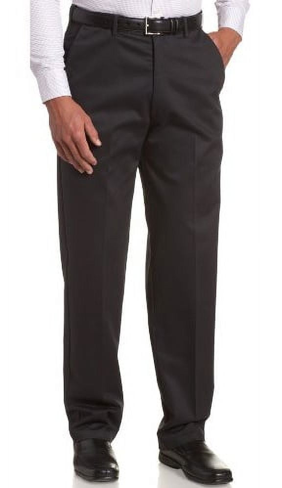 Haggar Men's No-Iron Flat Front Pant With Hidden Expandable Waist - Work To Weekend Stretch Cotton - View #8