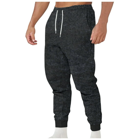 Men's Work Trousers Mens Straight Leg Cargo Slacks Stretch Elastic Waist Drawstring Joggers Pants Men's Solid Pencil Trousers Men's Pants Workwear Pants Long Pants