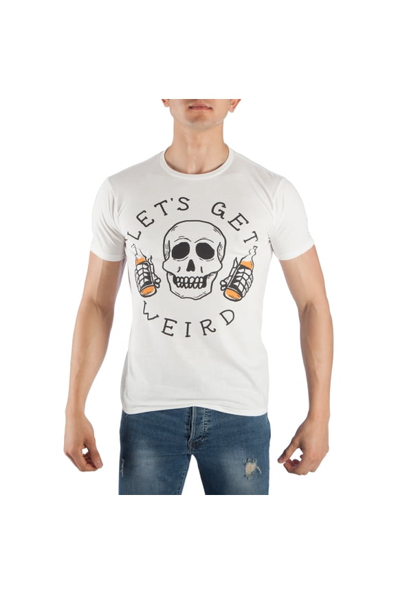 Men's Workaholics Quote Let's Get Weird Shirt-Large