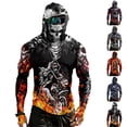 thumbnail image 1 of Men's Workout Fishing Hoodies Shirts with Face Mask 3d Skull UV Sun Protection Shirts UPF Rash Guard Long Sleeve Hoodie, 1 of 7