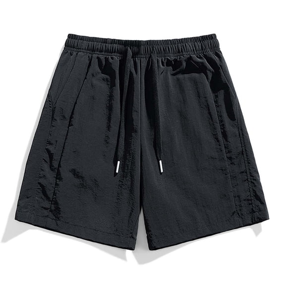 Men's Workout Running Shorts 7 Inch Lightweight Athletic Beach Shorts with Pockets No Liner Quick Dry Gym Active Shorts Black