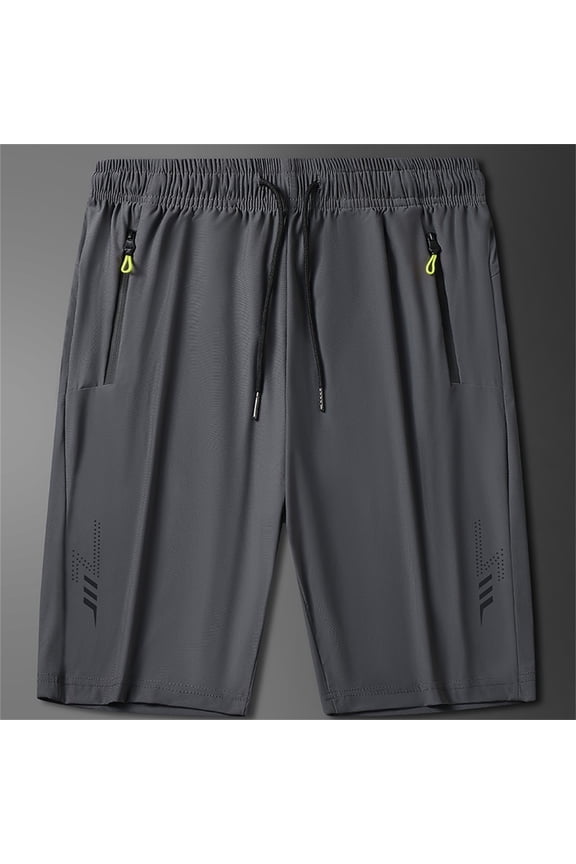 Men's Workout Running Shorts 7 Inch Lightweight Athletic with Zipper Pockets No Liner Quicking Dry Gym Shorts Fluff Yeah Slide Training Pants for Man Big 12 Sock 6 Foam 4 Year 10 Fuzzy Big Tall Pants