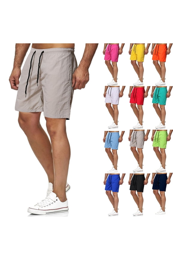 Men's Workout Running Shorts 7 Inch Lightweight Athletic with Zipper Pockets No Liner Quick-Dry Gym Active Shorts Navy XL