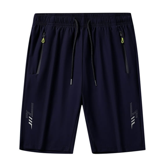 Men's Workout Running Shorts Comfortable Memory Foam 7 inch Lightweight athletic Tie Band with Zipper Pockets No Men Colorful Pants Liner Quicking Dry