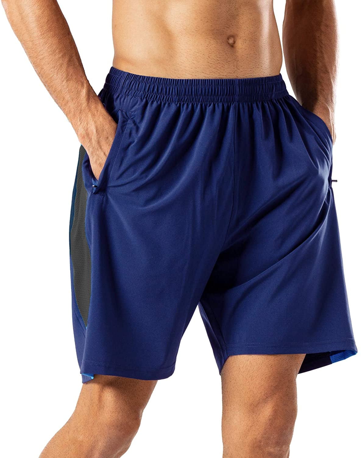 Men's running shop shorts zipper pocket