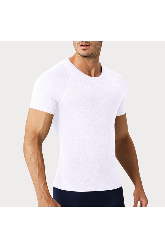 Men's Workout Shirt, Men's Quick Dry Training Shirt, Performance Polyester T-Shirt for Fitness and Gym