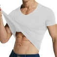 thumbnail image 1 of Men's Workout Shirt, Performance Compression Fit T-Shirt, V-Neck Short Sleeve Athletic Top for Training and Gym, 1 of 7