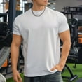 thumbnail image 1 of Men's Workout Shirt, Performance T-Shirt for Gym and Casual Wear, Moisture Wicking and Breathable Athletic Tee, 1 of 4