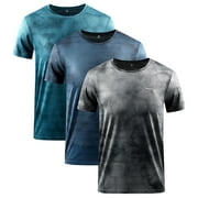Mens Workout Shirts Active Core Short Sleeve Sport T-Shirt Dry Fit Mesh Athletic Shirts