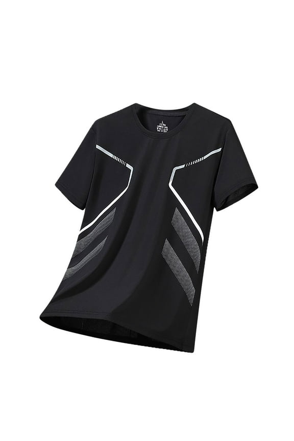 Men's Workout T-Shirts, Athletic Short Sleeve Shirt, Moisture Wicking and Breathable Sportswear for Exercise and Casual Wear