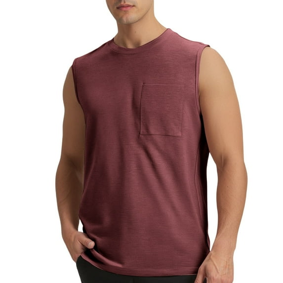 Men's Workout Tank Top Sleeveless Athletic Shirt Breathable Comfortable Fitness Running Gym Activewear
