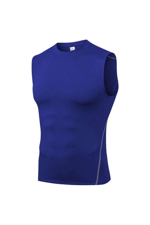 Men's Workout Tank Tops Athletic Compression Sleeveless T-Shirts Fitness Bodybuilding Muscle Shirt Stretch Quick Dry Basketball Vest