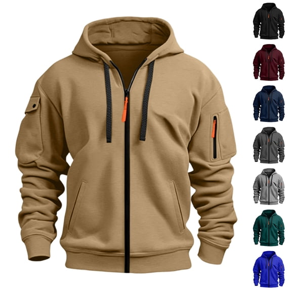 Men's Workwear Crew Neck Sweatshirt Long Sleeve Sport Shirts Pullover Casual Durable Top Solid Color Regular Fit For Daily Tasks And Outdoors
