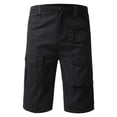 thumbnail image 1 of Men's Workwear Shorts Multiple Pockets Straight Tube Shorts Beach Vacation Casual Shorts Five Piece Pants Cargo Pants for Men, 1 of 8
