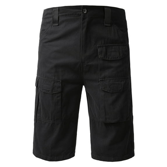 Men's Workwear Shorts Multiple Pockets Straight Tube Shorts Beach Vacation Casual Shorts Five Piece Pants Cargo Pants for Men