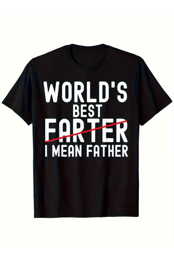 Men's World's Best Father Funny Graphic T-Shirt