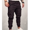 thumbnail image 1 of Men's Woven Fabric Casual Pants Drawstring Pants, 1 of 11