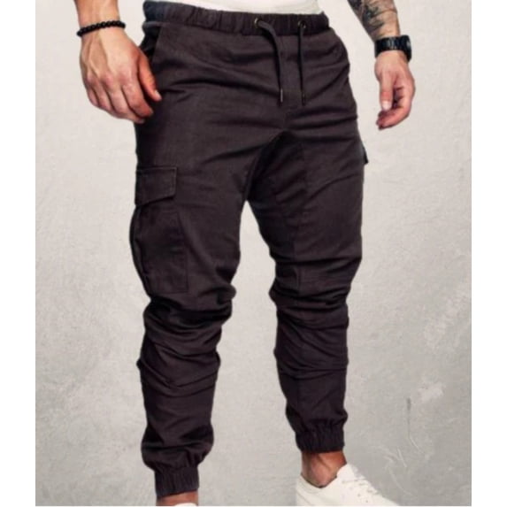 Men's Woven Fabric Casual Pants Drawstring Pants