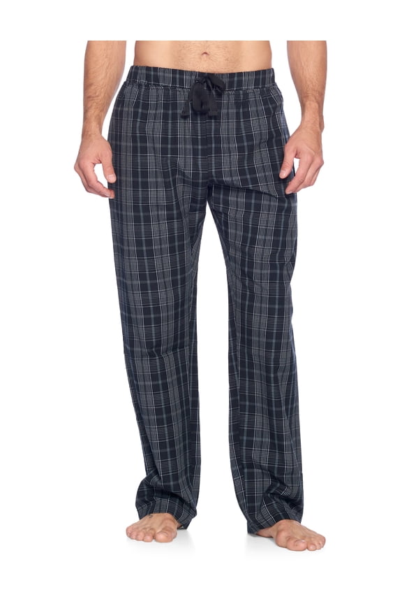Men’s Woven Plaid Sleep Pajama Pants Long PJ Sleepwear & Loungewear Bottoms