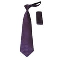 thumbnail image 1 of Men's Woven Tie Hankie Set J.Valintin Private Collection R35 Purple Dots, 1 of 2