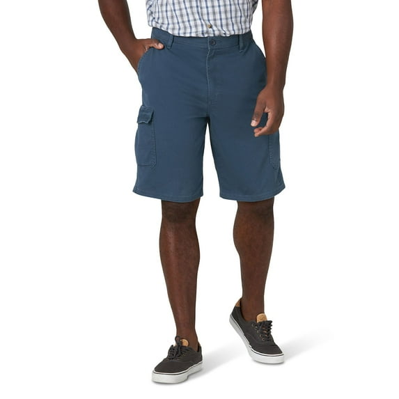 Men's Wrangler 11" Twill Cargo Shorts Color: Midnight Navy Size: 33