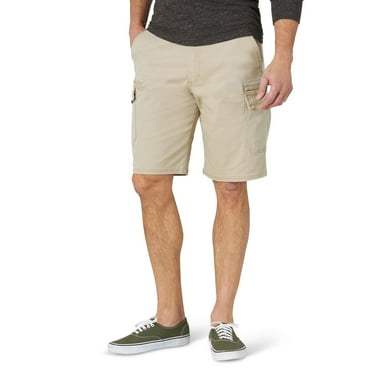 Men's Wrangler 11" Twill Cargo Shorts Color: Twill Size: 34