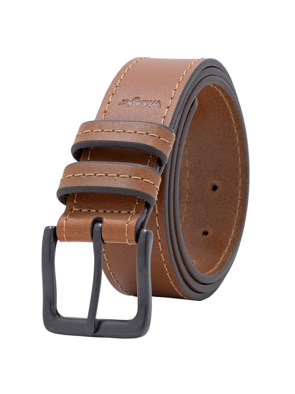 Men's Wrangler 38mm Leather Belt with Double Keeper
