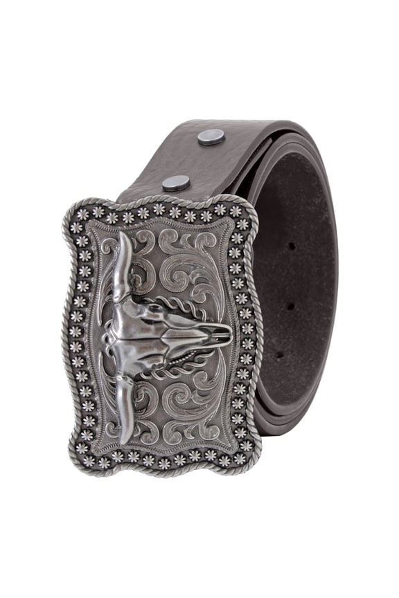 Men's Wrangler 38mm Removable Western Bullhead Buckle