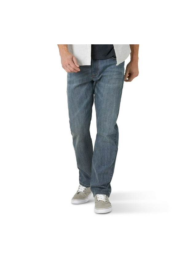 Men's Wrangler Athletic-Fit Stretch Jeans Color: Mediteranean Size: 33X30