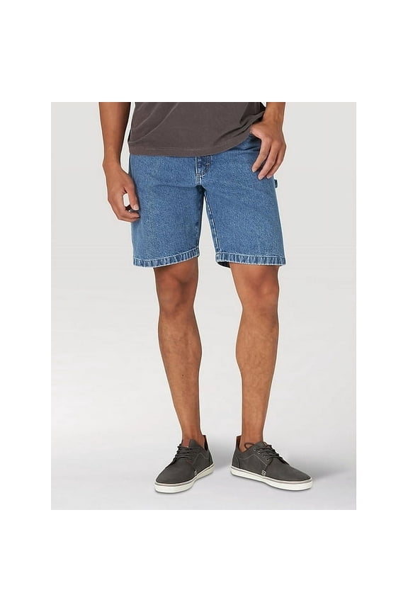 Men's Wrangler Authentics Loose Fit Carpenter Short in Light Stonewash