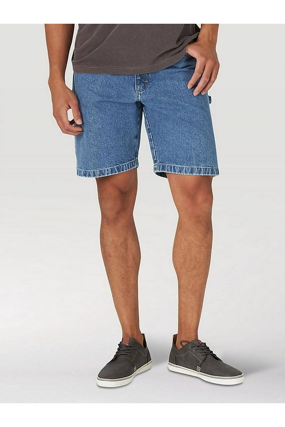 Men's Wrangler Authentics Loose Fit Carpenter Short in Light Stonewash