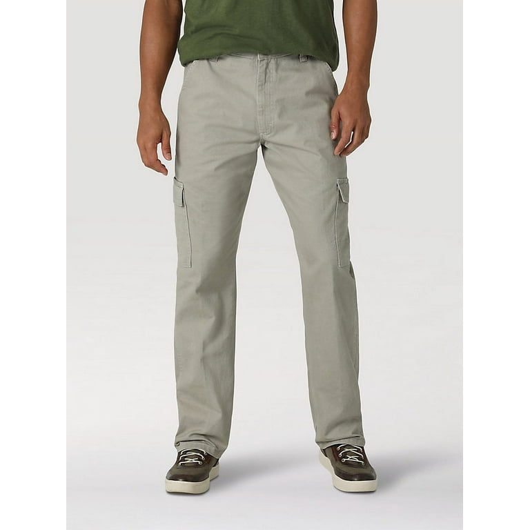 Men s Wrangler Authentics Relaxed Cargo Pant in Khaki Dust Walmart