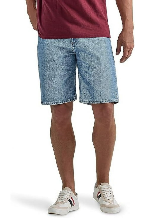 Authentics Men's Classic Relaxed Fit Five Pocket Jean Short Color-Light Stonewash, Size 30-54