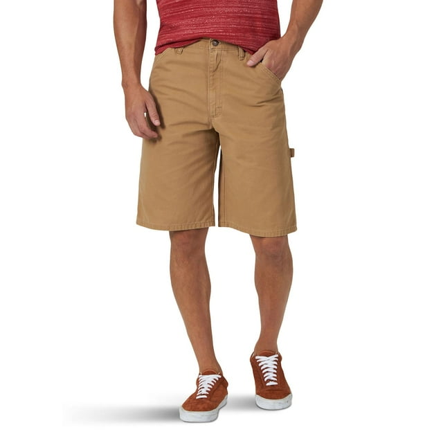 Men's Wrangler 11" Canvas Carpenter Shorts Color: Acorn Size: 32