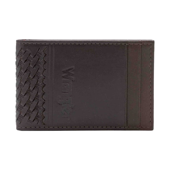 Men's Wrangler Magnetic Basket Weave Wallet