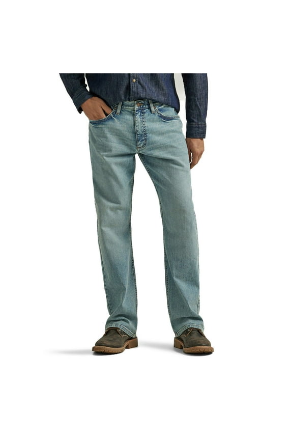 Men's Wrangler Relaxed-Fit Bootcut Jeans Color: Light Wash Size: 34X29