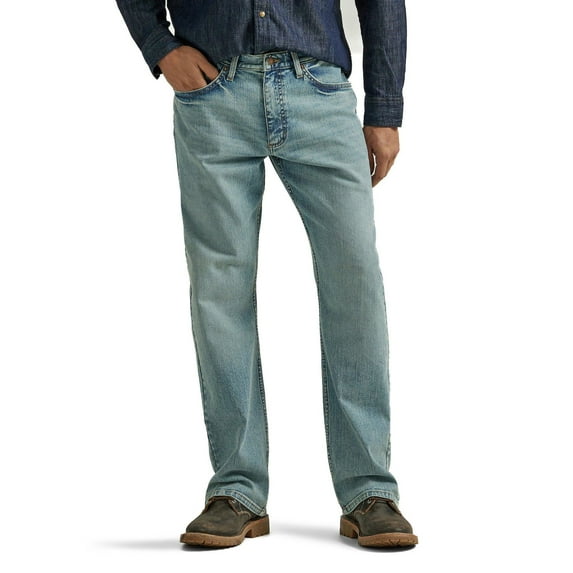 Men's Wrangler Relaxed-Fit Bootcut Jeans Color: Light Wash Size: 42X30