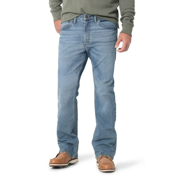 Men's Wrangler Relaxed-Fit Bootcut Jeans Color: Milo Size: 32X34