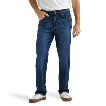 Men's Wrangler Relaxed-Fit Jeans Color: Dark Indigo Size: 34X32