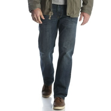 Men's Wrangler Relaxed-Fit Jeans Color: Marine Blue Size: 34X29