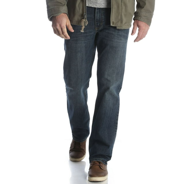 Men's Wrangler Relaxed-Fit Stretch Jeans Color: Marine Blue Size: 30X30