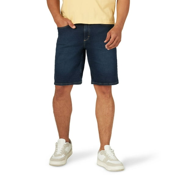 Men's Wrangler 11" Straight-Fit Jean Shorts Color: Dark Denim Size: 32 REG
