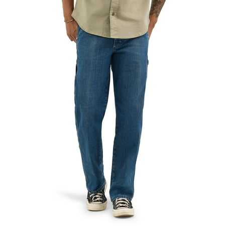 Men's Wrangler Straight-Leg Carpenter Jeans Color: Rodeo Blue Size: 34X32