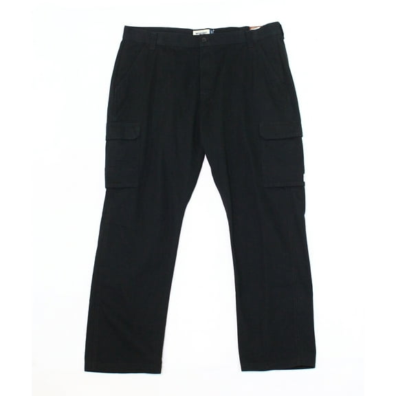 Men's Wrangler Twill Cargo Pants Color: Black Size: 40X30