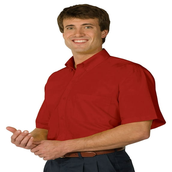 Men's Wrinkle Resistant Poplin Shirt, Style 1245