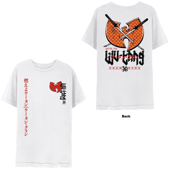 Men's Wu Tang Clan Swords T-shirt Large White