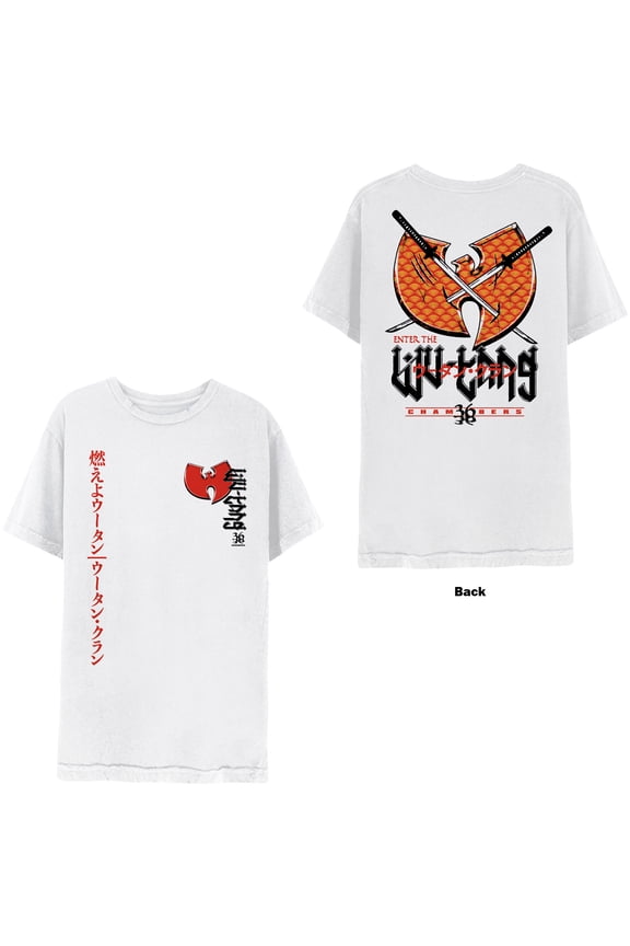 Men's Wu Tang Clan Swords T-shirt Medium White