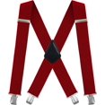 thumbnail image 1 of Men's X-Back 2 Inches Wide Heavy Duty Clips Adjustable Suspenders, 1 of 1